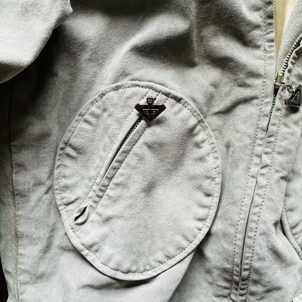 Leather Roxy Bomber Jacket - Picture 4 of 8